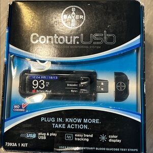 Contour USB Blood Glucose Monitoring System - Black